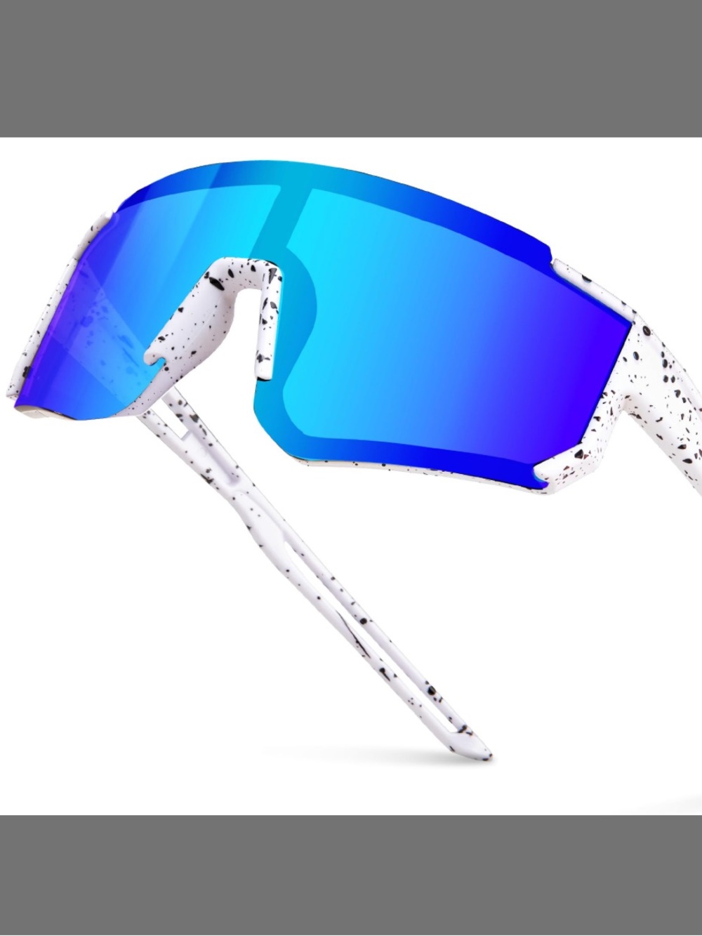 [🟡 Bundle 5 items for $25] 
Kids Sport Shield Sunglasses with Blue Mirrored Lens